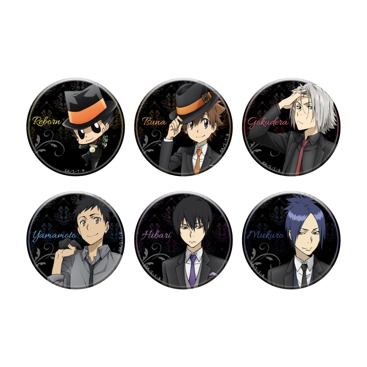 預訂 家庭教師Hitman Reborn in NAMJATOWN ～20th anniversary 黑色西裝襟章 (原盒6個)