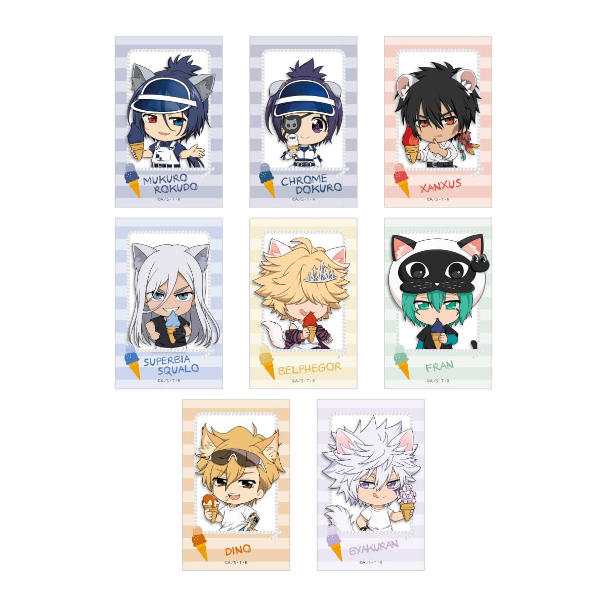 預訂 家庭教師Hitman Reborn in NAMJATOWN ～20th anniversary Q版人物相卡B (原盒8張)