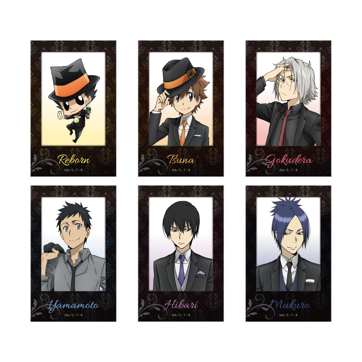 預訂 家庭教師Hitman Reborn in NAMJATOWN ～20th anniversary 黑色西裝相卡 (原盒6張)