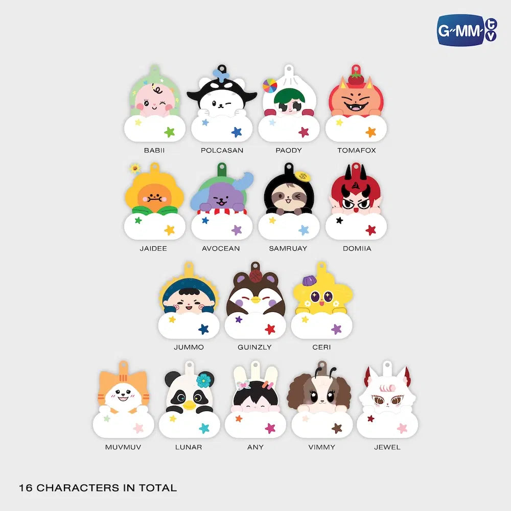 預訂 [官方現貨] FANDOM CHARACTER CLOUD LIGHT RANDOM KEYCHAIN | WHOLE SET
