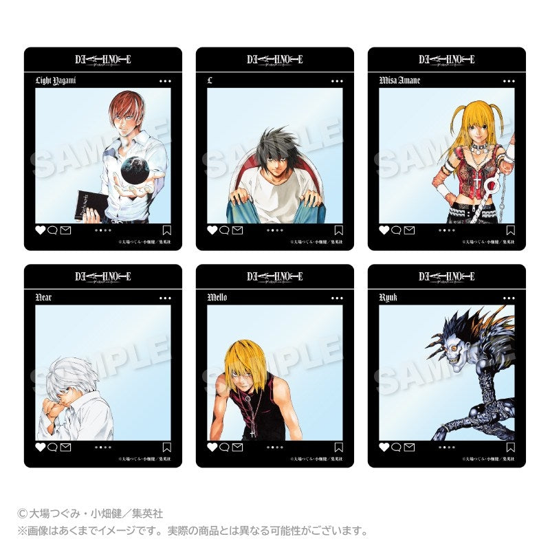 預訂 DEATH NOTE 死亡筆記 SNS風 透明卡 (原盒6張)